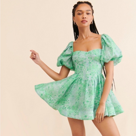 Bardot Kiah‎ Corset Mini Dress Green